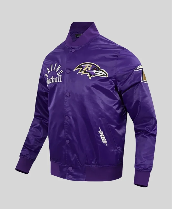 Baltimore Ravens Purple Satin Jacket