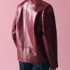 Bershka-Red-Leather-Jacket-Back