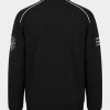 Black Spider Track Jacket with I Fight What I Hate Sleeve Print