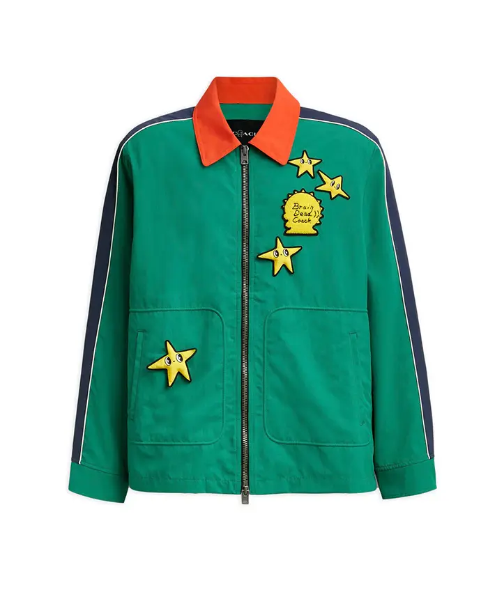 Brain Dead x Coach Green Racer Jacket