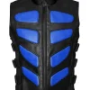 Bug Eye Leather Vest Blue