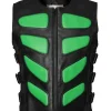 Bug Eye Leather Vest Green