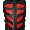 Bug Eye Leather Vest Red
