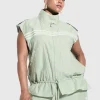 Buy Adidas x ASOS Sleeveless Zip-Up Sage Green Track Jacket