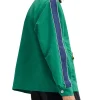 Buy Brain Dead x Coach Green Cotton Zip-up Racer Jacket Back
