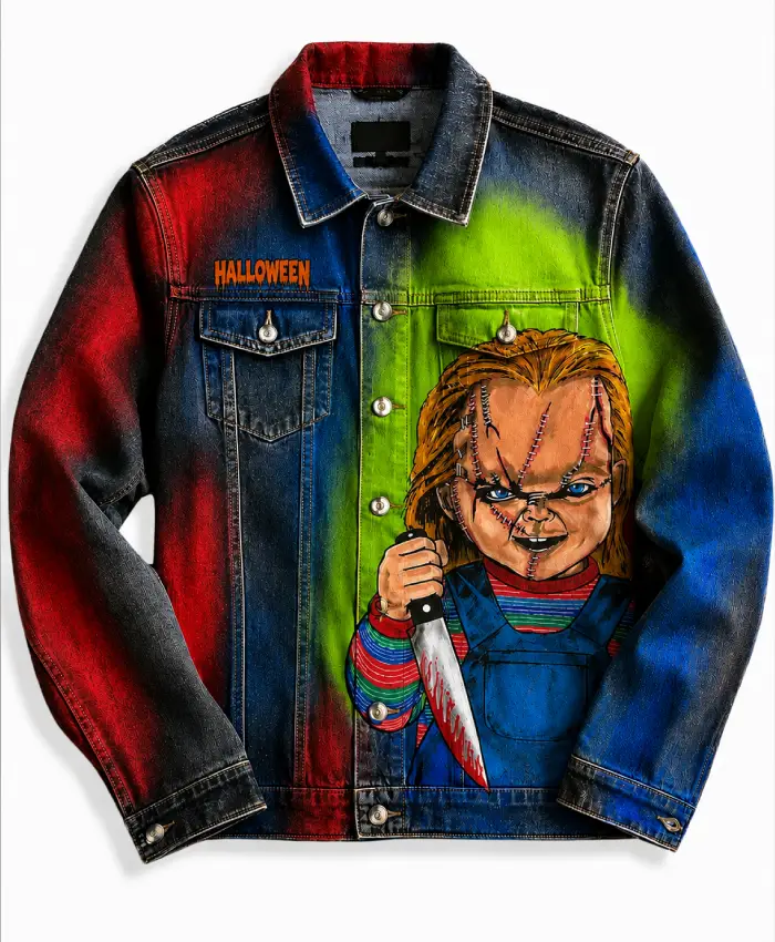 Halloween Chucky Denim Jacket