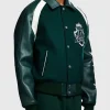 Buy Comic Con 2026 Aaron Pierre Green Lantern Varsity Jacket Side View