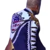 Buy Crown Jewel Cody Rhodes Blue & White Military Coat Back