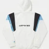 Buy Game One LETS GO Flashback Friday Custom Starter White Hodded Jacket