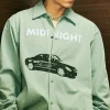 Buy HBZ x SVN MIDNIGHT Sage Green Coach Jacket