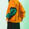 Buy Melinoë Model Hades II Blouson Orange and Green Bomber Jacket Back
