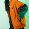 Buy Melinoë Model Hades II Blouson Orange and Green Bomber Jacket Side