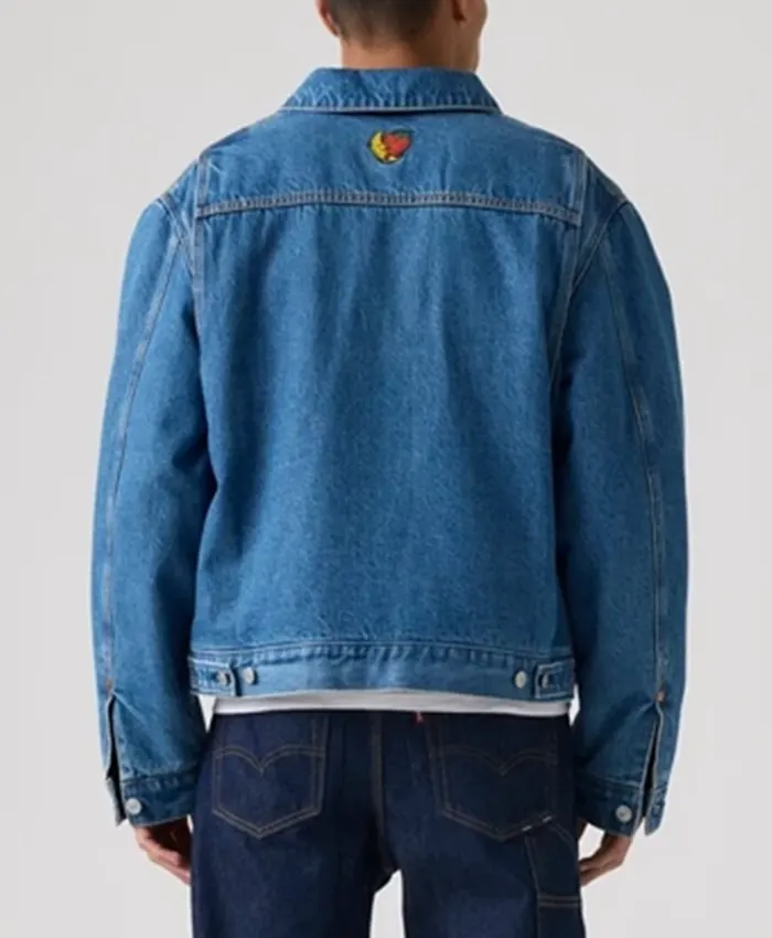Buy Men and Women Levi’s x Sky High Farm Goods Blue Denim Trucker Jacket