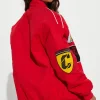 Buy Men and Women Racing Cali Red Bomber Jacket