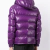 Buy Moncler Maya Purple Puffer Padded Jacket Back