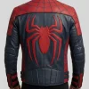 Buy Movie Spider Man Brand New Day 2026 Black and Red Leather Jacket Back