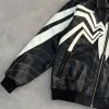 Buy Purple Place Super Spider Super Venom Black Bomber Jacket Front