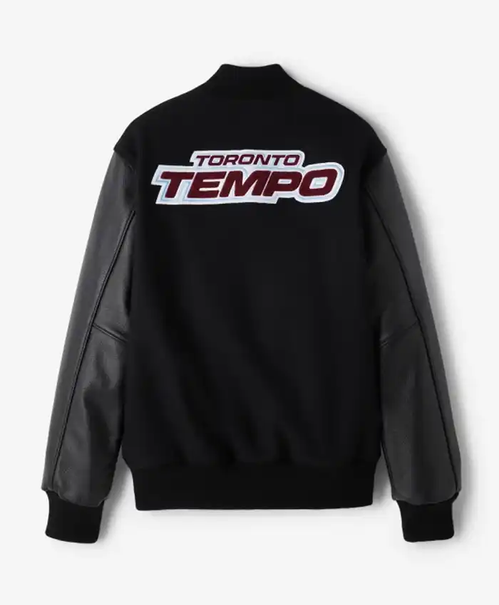 Buy Sandy Brondello Toronto Tempo Black Bomber Jacket Back