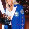 Buy Savannah James NBA Philadelphia 76ers Double-Breasted Blue Blazer