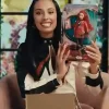 Buy Unboxing Red Doll Kylie Cantrall Black and White Biker Jacket On Sale