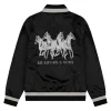 Buy Vintage Mumford & Sons Black Horses Bomber Jacket