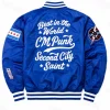CM Punk Chicago Cubs Blue Jacket Back