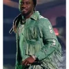 CMA Awards Shaboozey Green Fringe Jacket Side