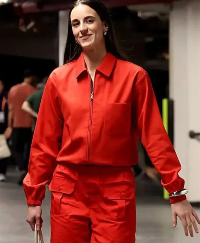 Caitlin Clark AT&T WNBA All-Star Game 2026 Red Jacket
