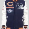 Chicago Bears Navy Blue Varsity Jacket