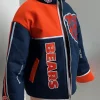 Chicago Bears Orange and Navy Zip-up Jacket