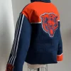 Chicago Bears Orange and Navy Zip-up Jacket For Sale