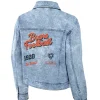 Chicago Bears x Erin Andrews Full-Snap Denim Jacket Back