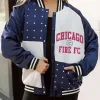 Chicago Fire FC Rhinestone Bomber Jacket