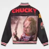 Chucky Halloween Red and Black Wool Varsity Jacket For Men and Women