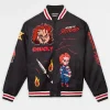 Chucky Halloween Wool Varsity Jacket-front