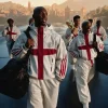 Corteiz x England World Cup Hooded Track Jacket For Sale