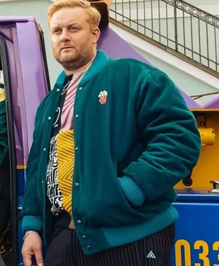 Crap Happens 2026 Dimitrij Schaad Green Bomber Jacket Side