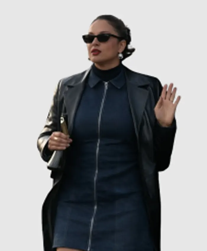 Crap Happens Dalia Cakmak Leather Coat Front