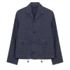 Daniel Craig Movie No Time To Die James Bond Shirt Style Blue Cotton Jacket
