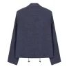 Daniel Craig Movie No Time To Die James Bond Shirt Style Blue Cotton Jacket Back