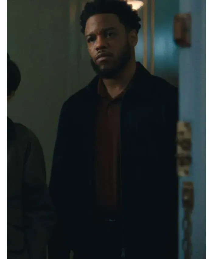 Detective Baxter TV Series Maximum Pleasure Guaranteed 2026 Jon Michael Hill Blue Cotton Jacket