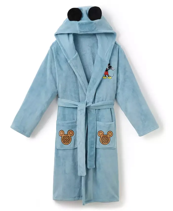 Disney x Mickey Mouse Breakfast Light Blue Robe