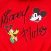 Disney x Mickey Mouse and Pluto Red Hooded Robe Shop now
