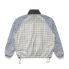 Double Plaid Windbreaker Jacket For Sale