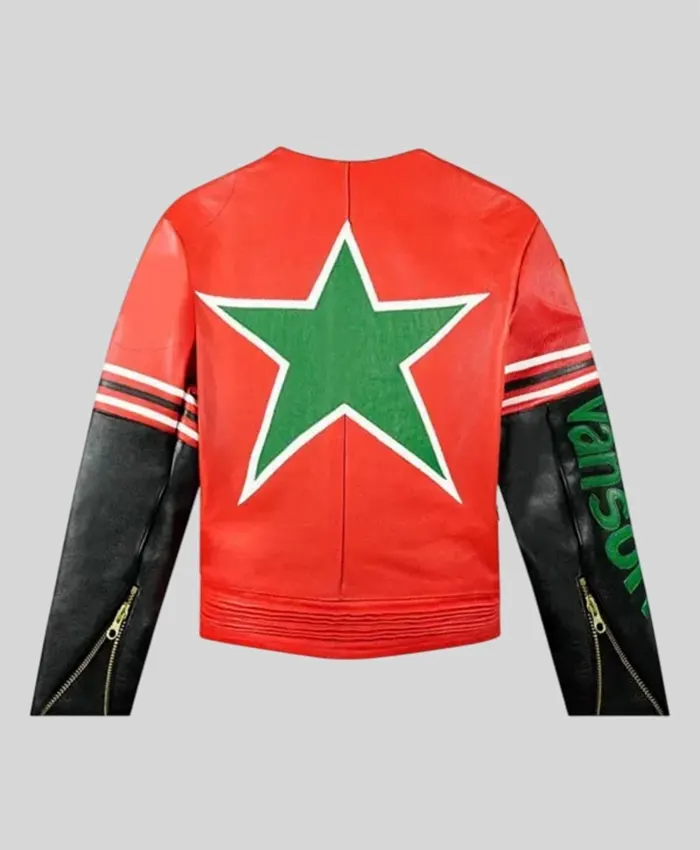 Eladio Carrion JDM Vanson Leather Racing Jacket Back