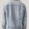 Elle 2026 Jacob Moskovitz Denim Shearling Jacket Back