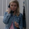 Elle 2026 Lexi Minetree Blue Denim Jacket For Sale