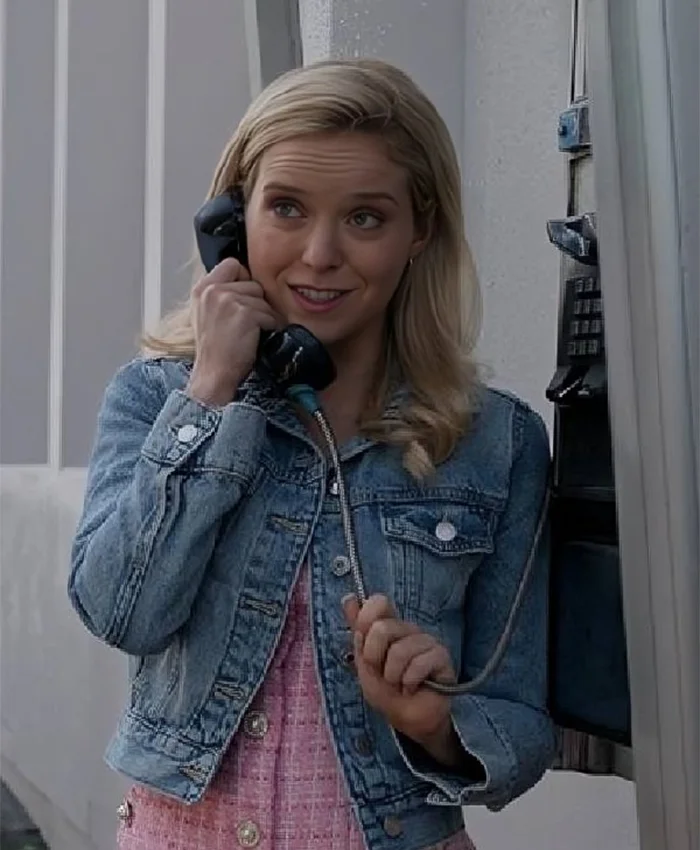 Elle 2026 Lexi Minetree Blue Denim Jacket For Sale