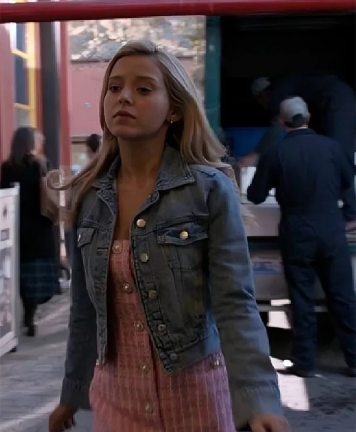Elle 2026 Lexi Minetree Blue Denim Jacket Front
