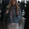 Elle 2026 Lexi Minetree Pan Collar Denim Jacket For Sale